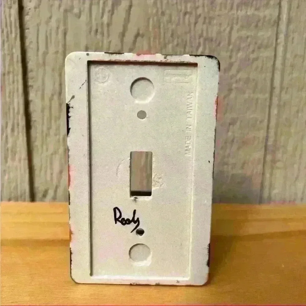 Hand Painted Ceramic Stripes Light Switch Cover Plate